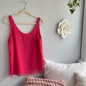 Old Navy hot pink 2 layer shell tank